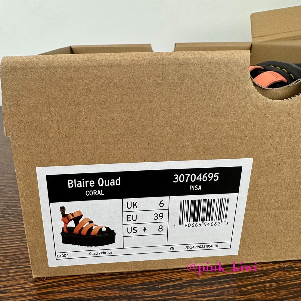 Dr. Martens Blaire Quad Coral Platform Sandals - Picture 15 of 15